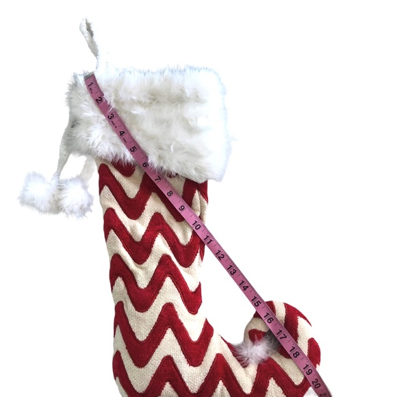 Bombay Kids Christmas Stocking Red and White with White Fur trim - Picture 5 of 5